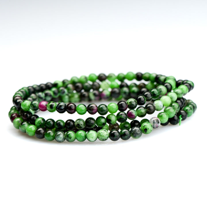 Zoisite Ruby Beaded Bracelet