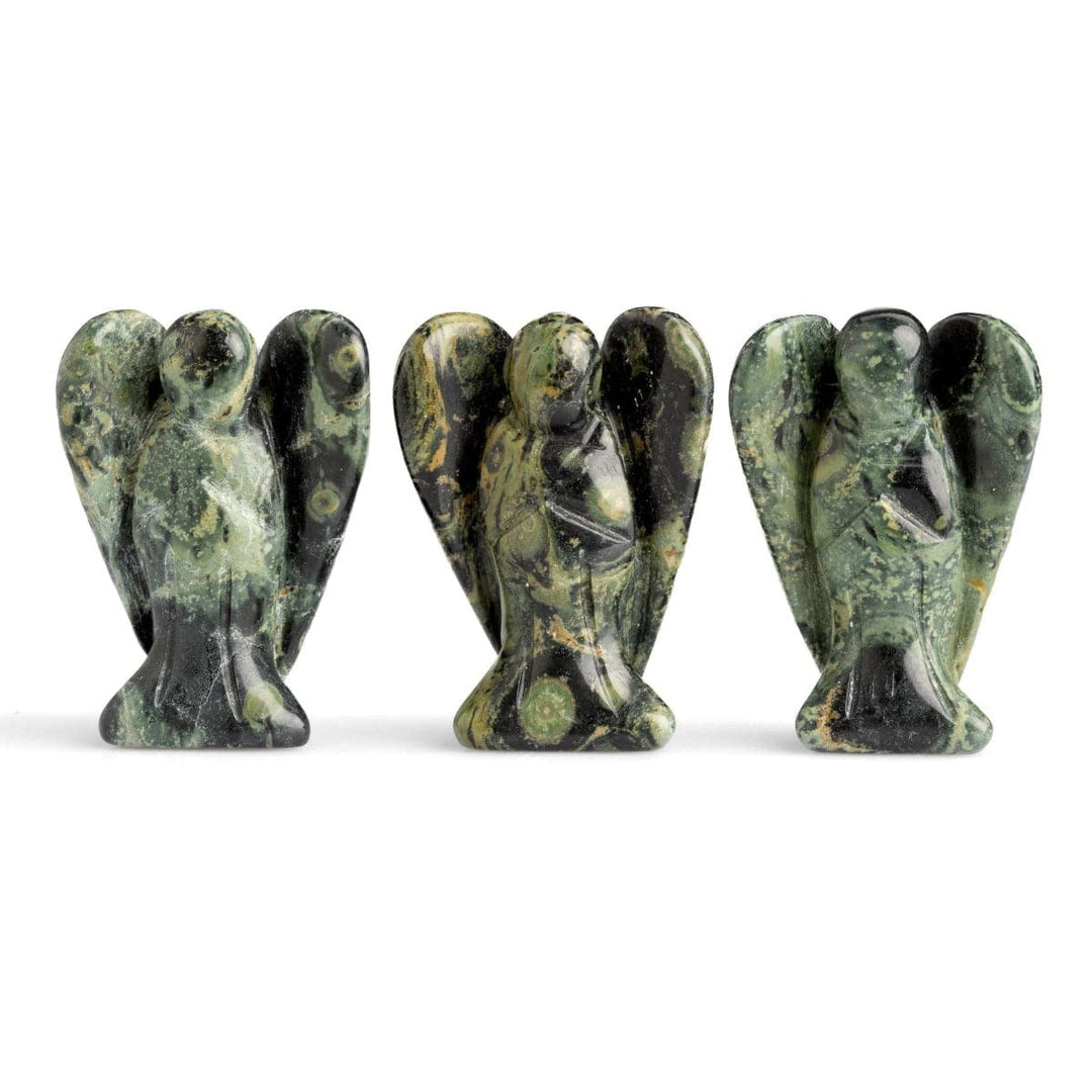 Kambaba Jasper Angels - Crystal Carving