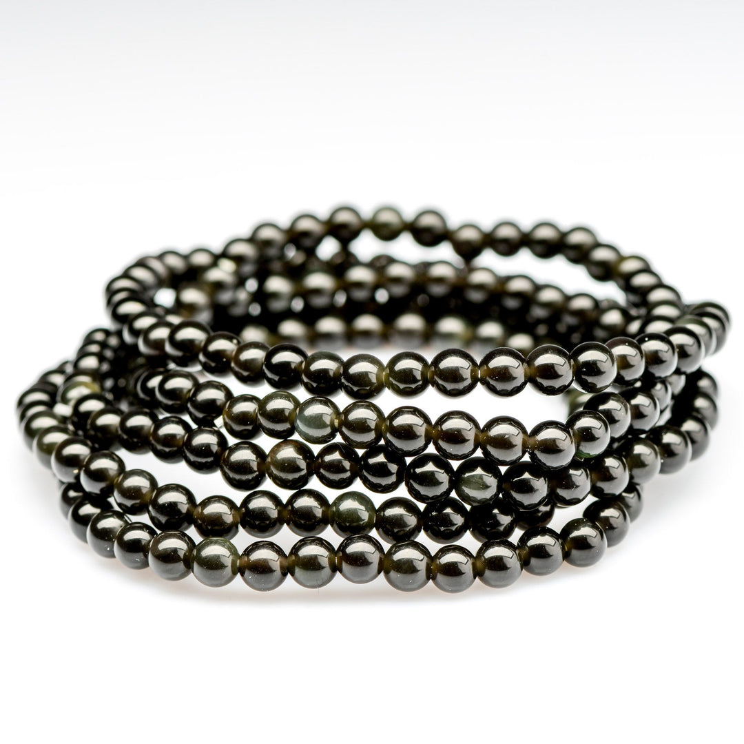 Obsidian Beaded Bracelet