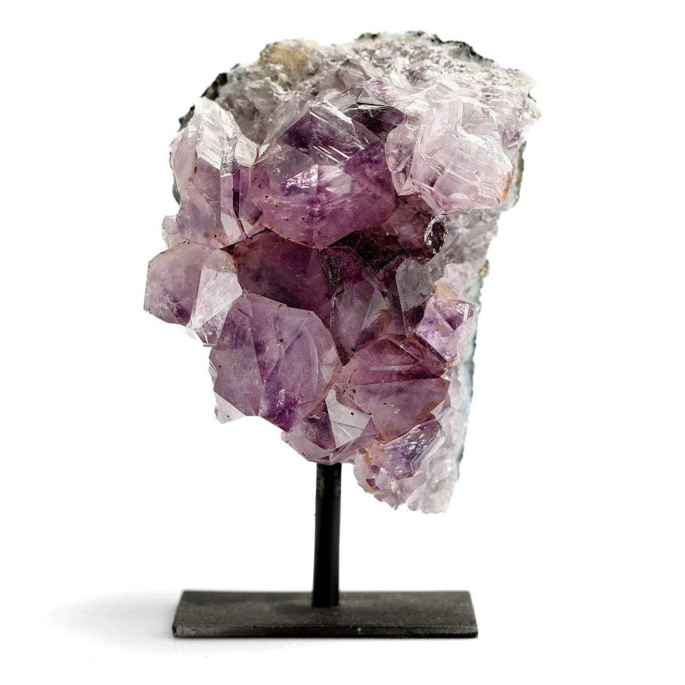 healing crystals: amethyst geode on pin stand