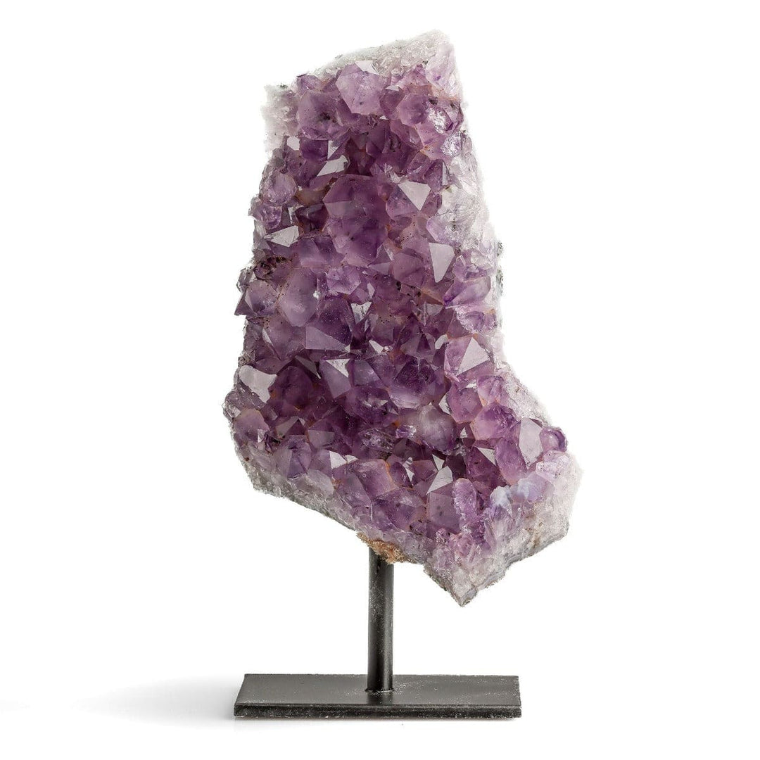 healing crystals: amethyst geode on pin stand