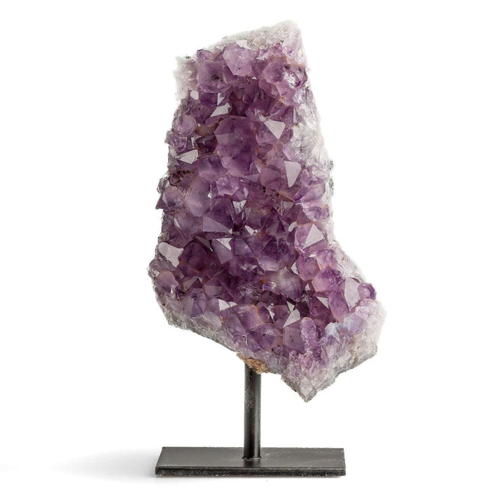 healing crystals: amethyst geode on pin stand