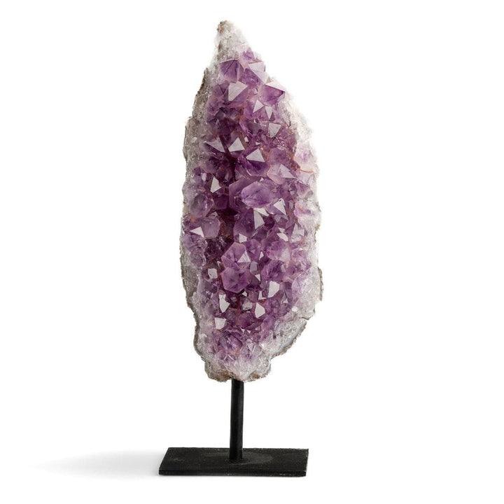 healing crystals: amethyst geode on pin stand