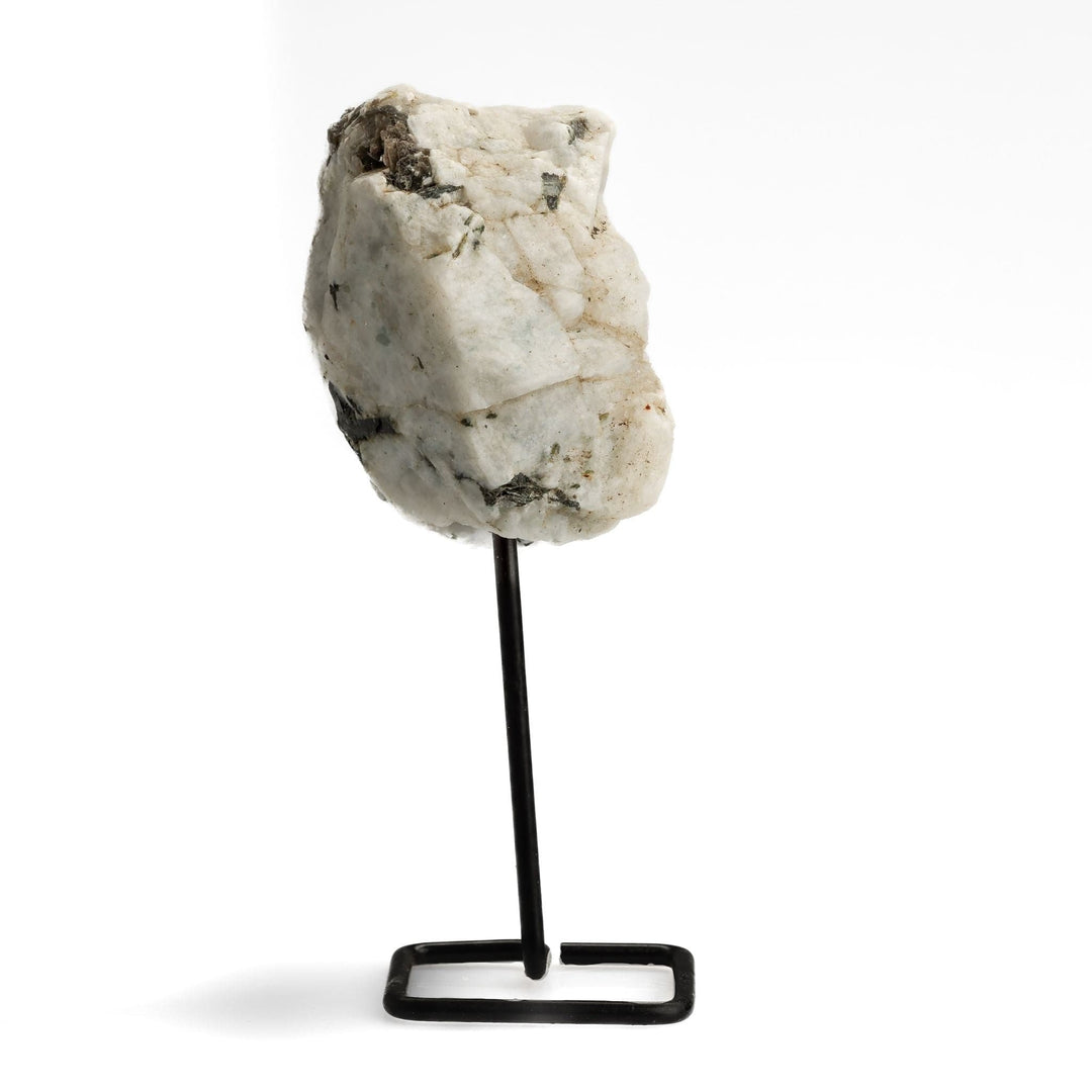 Rainbow Moonstone Small Form on Pin Stand