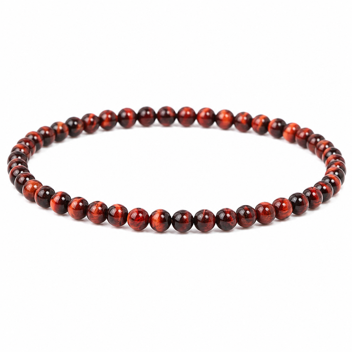 Red Tiger Eye Beaded Bracelet