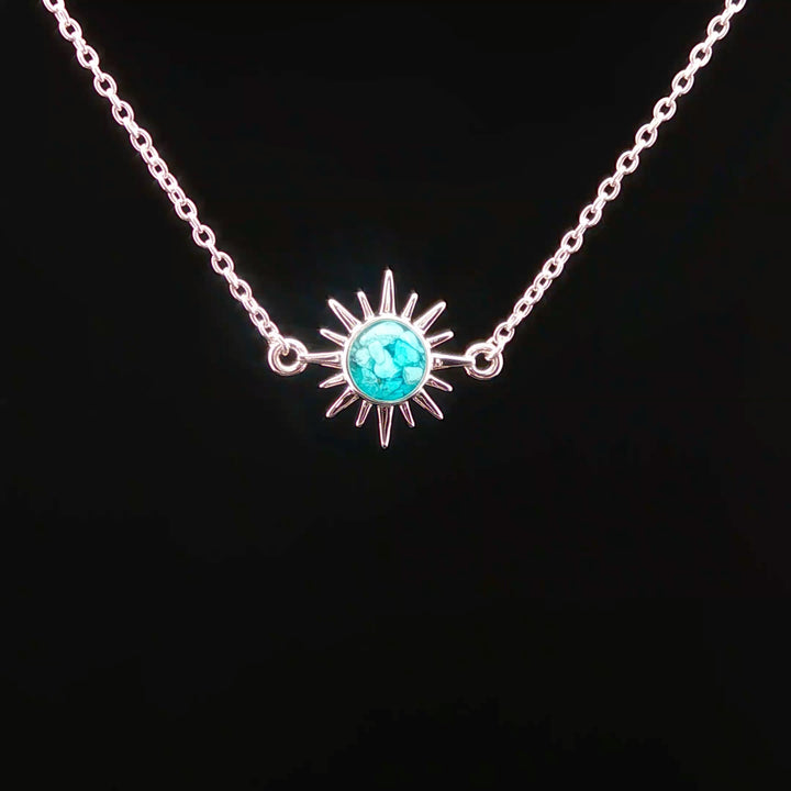 Delicate Sunburst Turquoise Bracelet