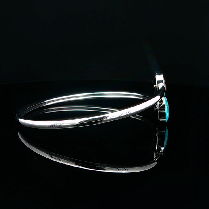 Turquoise & Cathedral Rock Charged Twist Bypass Bracelet