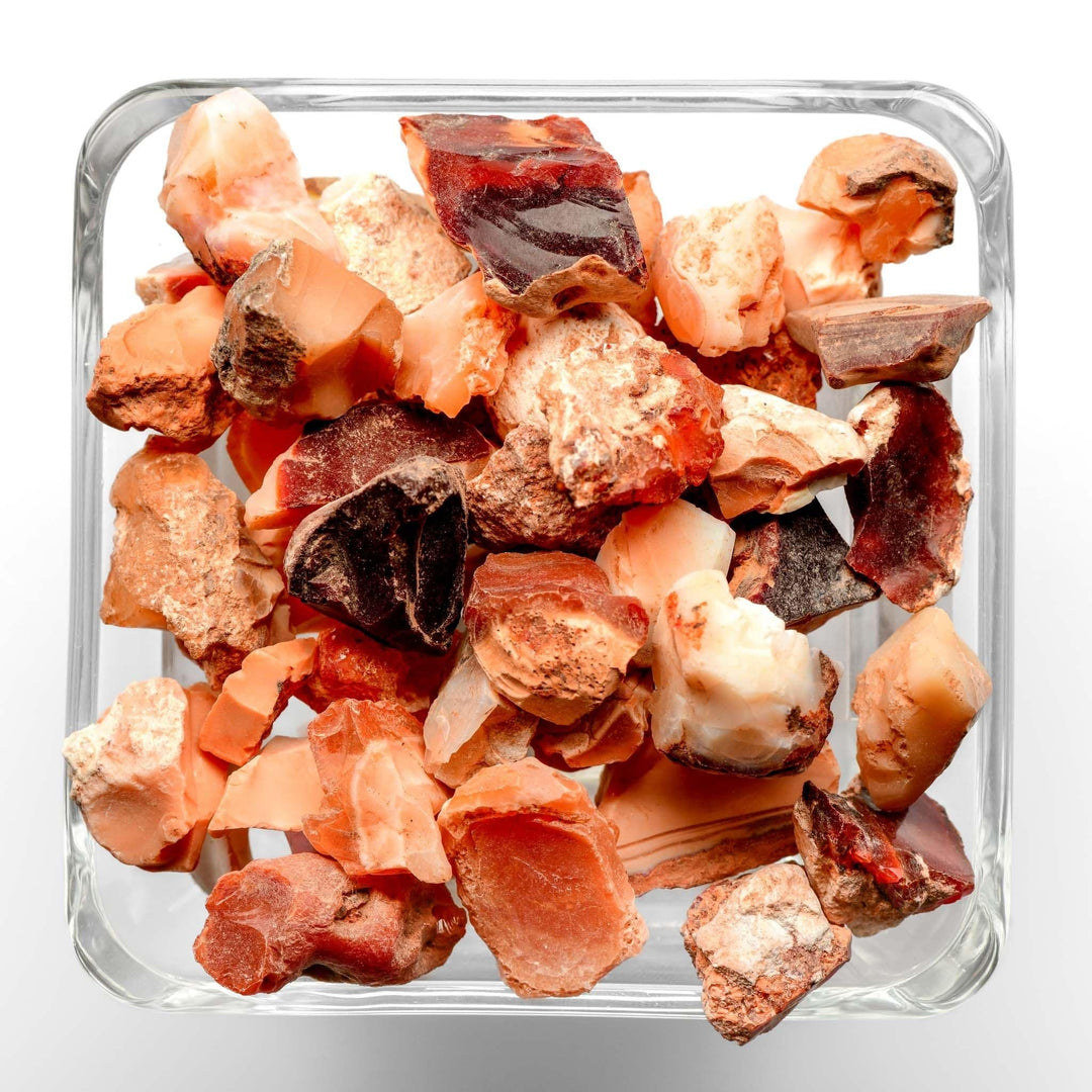 Fire Opal Raw Tumbled Stone