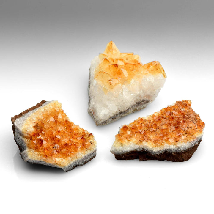 healing crystals: citrine geodes - small form