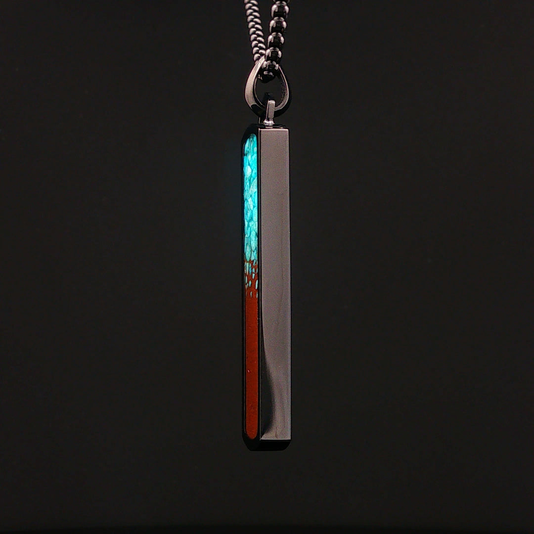 Men’s Bar Bell Rock Necklace