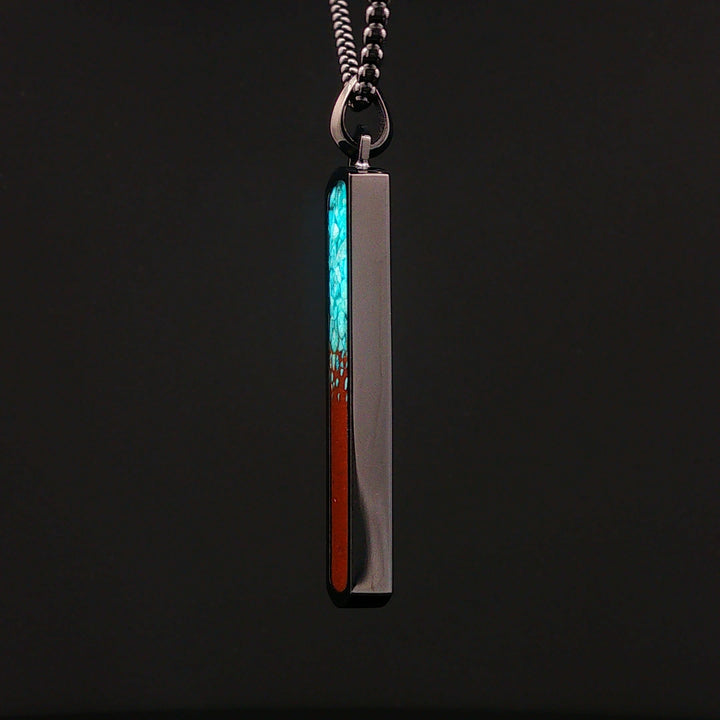 Men’s Bar Bell Rock Necklace