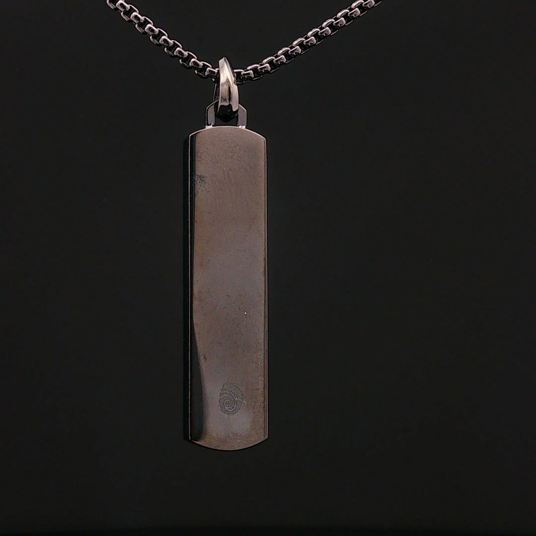 Men’s Bar Bell Rock Necklace