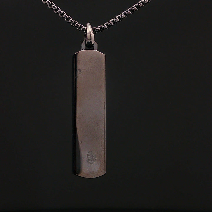 Men’s Bar Bell Rock Necklace