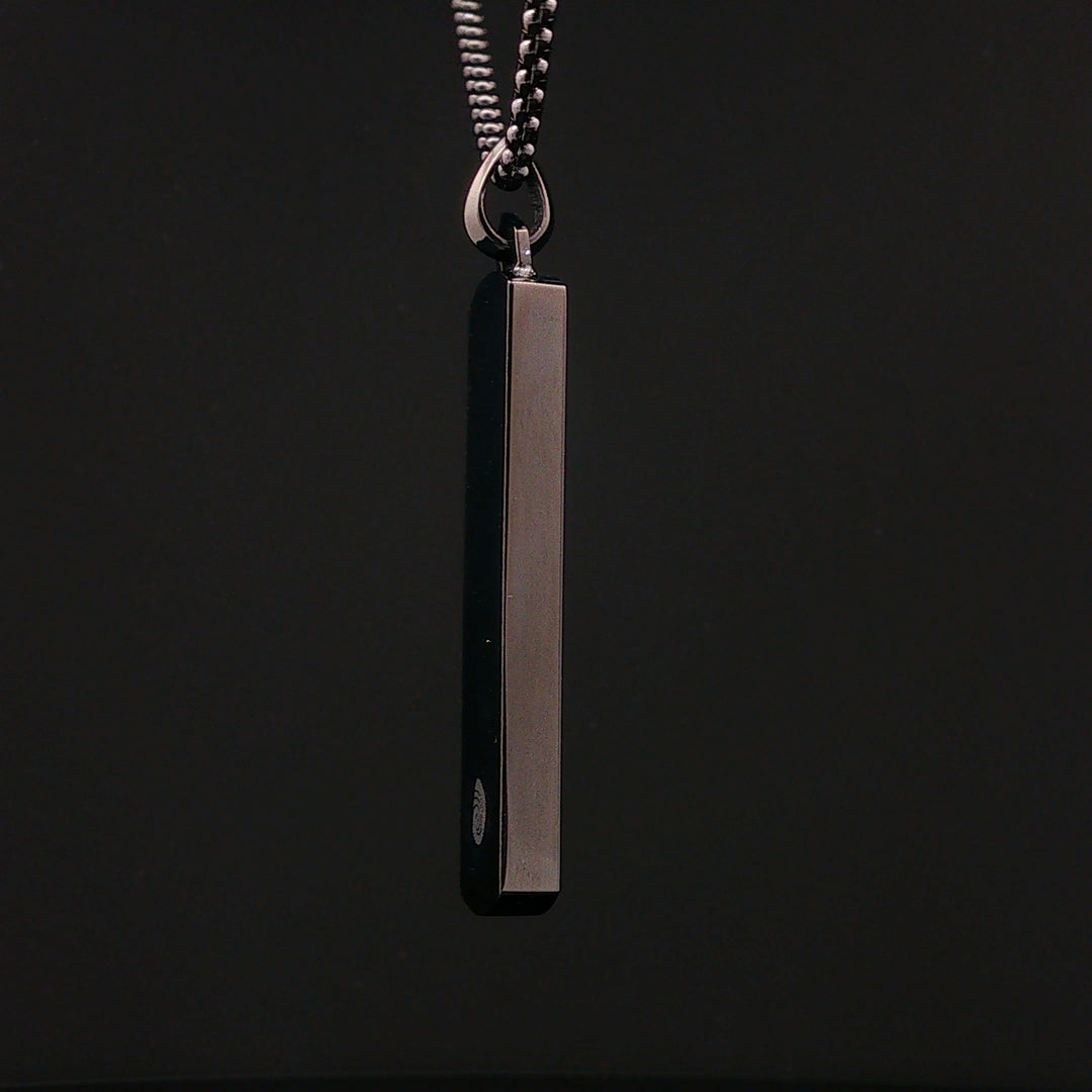 Men’s Bar Bell Rock Necklace