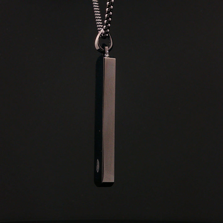 Men’s Bar Bell Rock Necklace