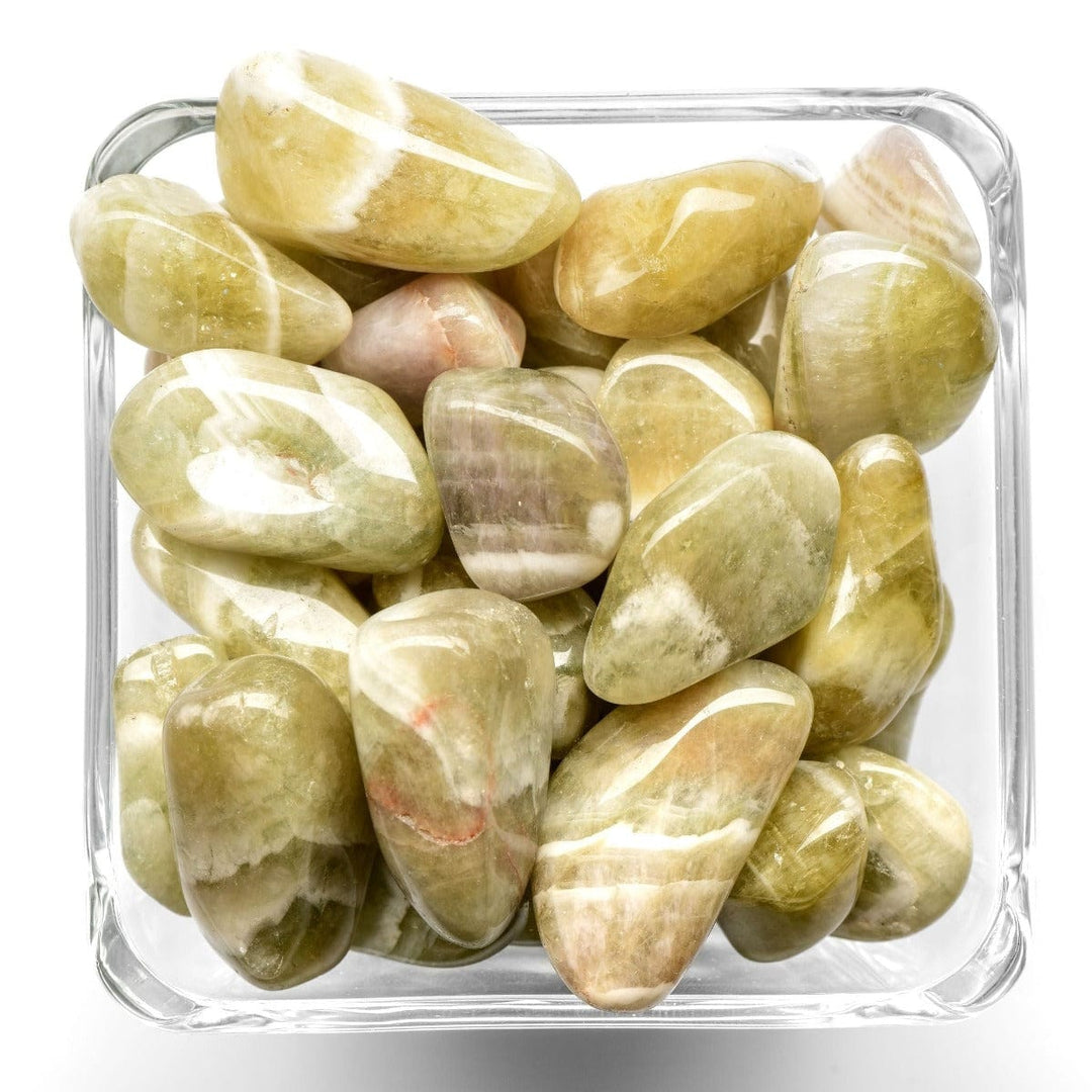 Green Amethyst Tumbled Stone - Small