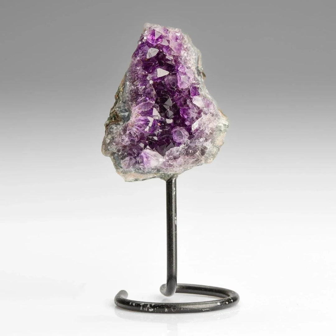 healing crystals: amethyst geode on pin stand