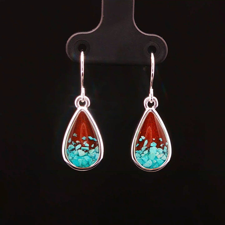 Explorer Teardrop Bell Rock Sterling Silver Earrings, The Vortex Collection Earrings, Sedona Crystal Vortex