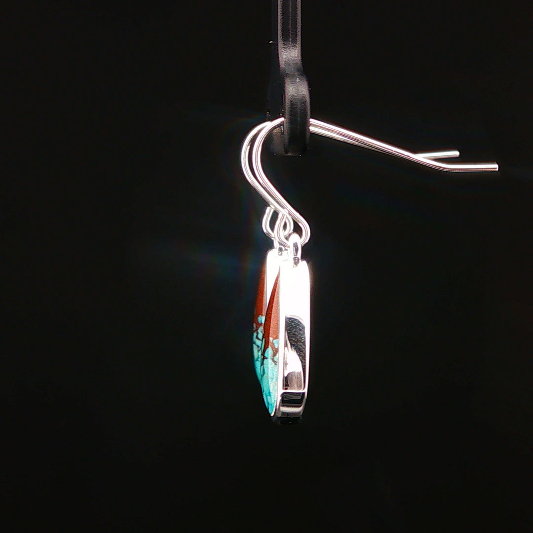 Explorer Teardrop Bell Rock Sterling Silver Earrings, The Vortex Collection Earrings, Sedona Crystal Vortex