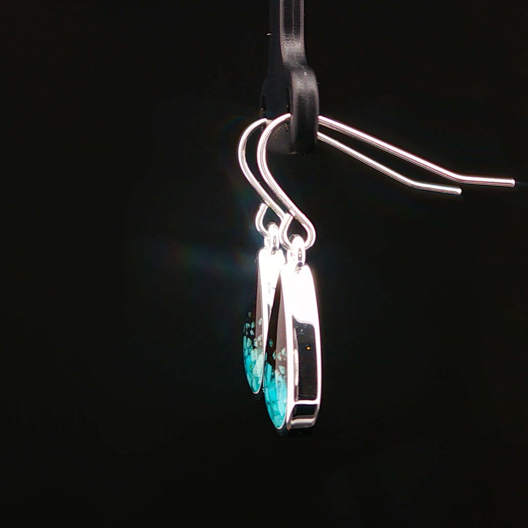 Explorer Teardrop Cathedral Sterling Silver Earrings