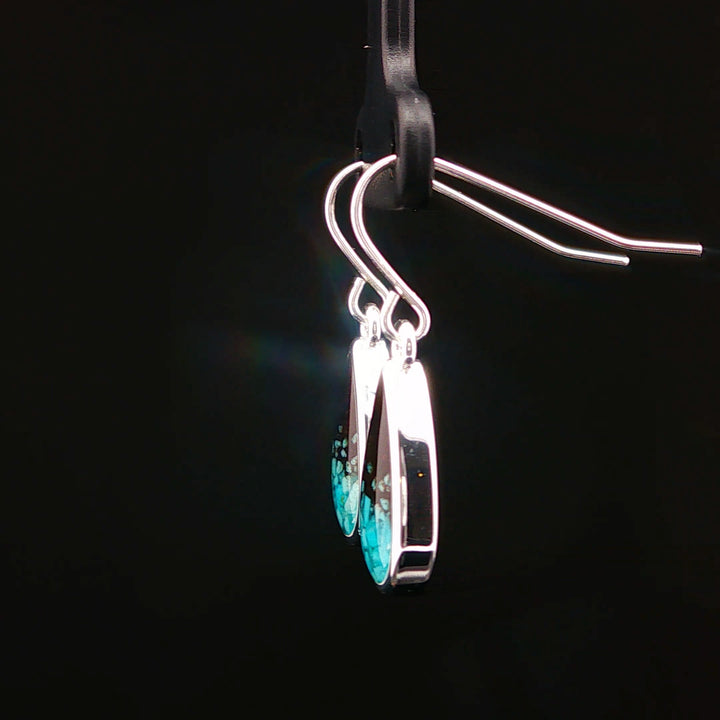 Explorer Teardrop Cathedral Sterling Silver Earrings