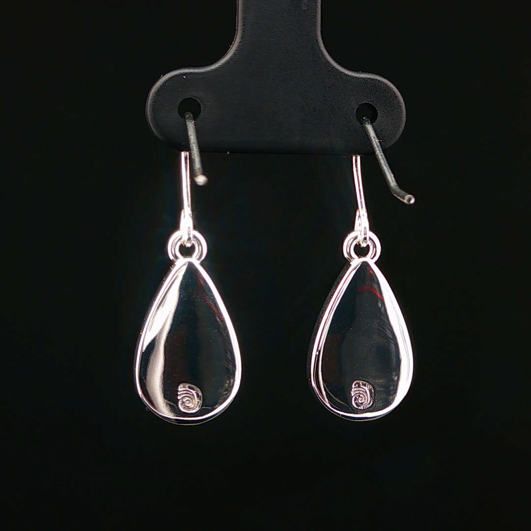 Explorer Teardrop Cathedral Sterling Silver Earrings