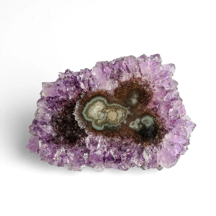 healing crystals: amethyst flower slice