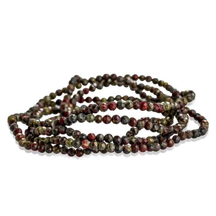 healing crystals: dragons blood beaded bracelet