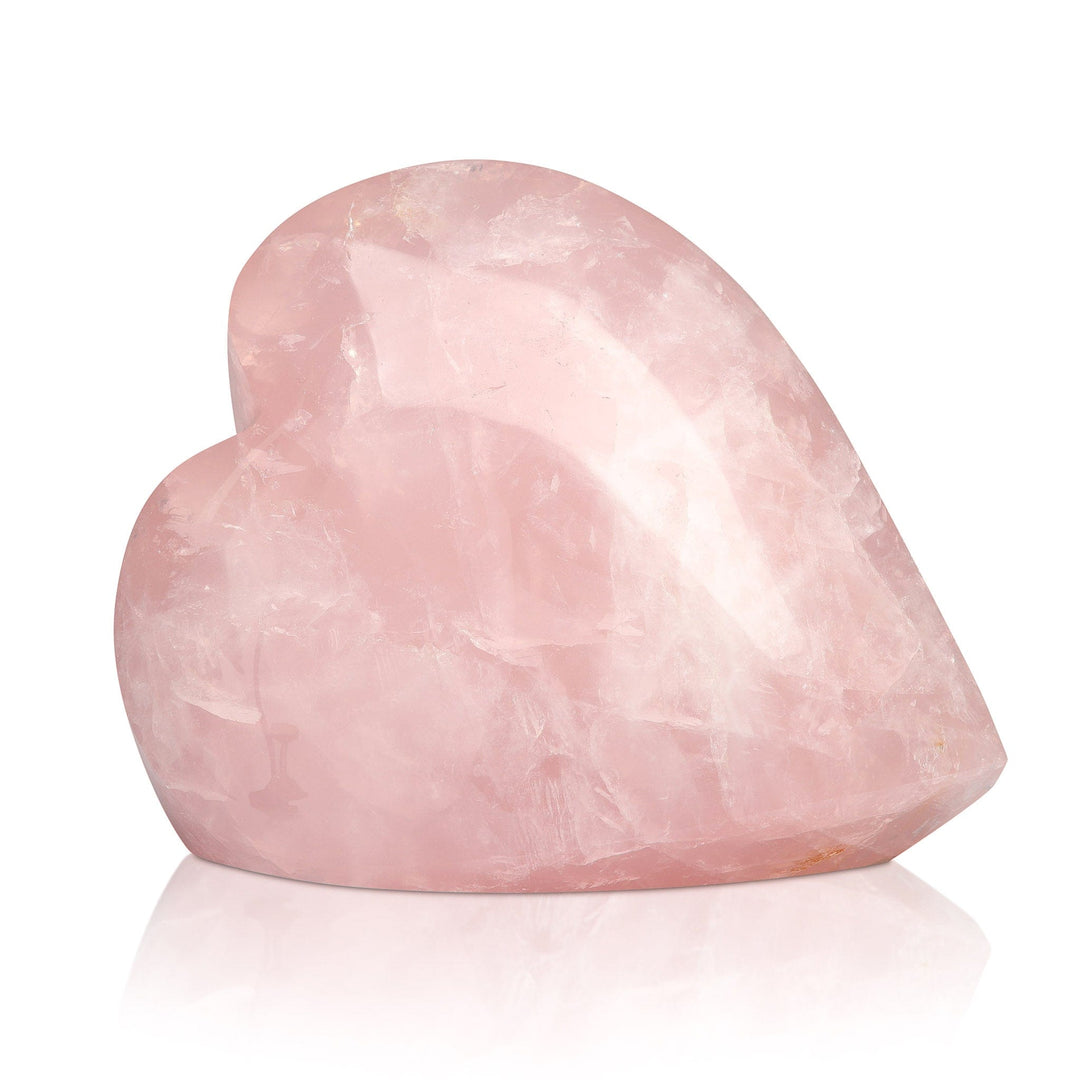 Rose Quartz Heart - Carved Crystal