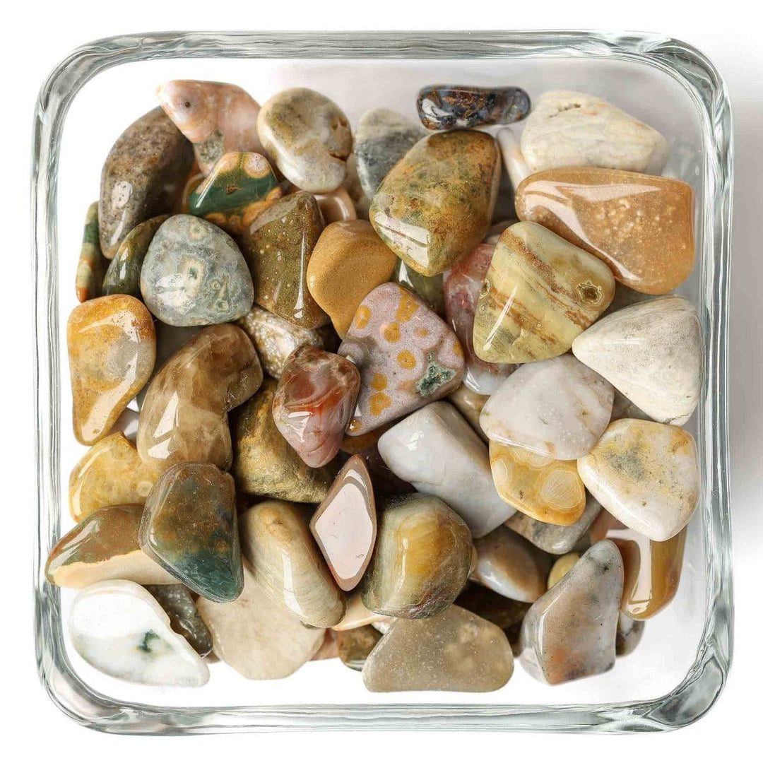 Ocean Jasper Tumbled Stone - Polished