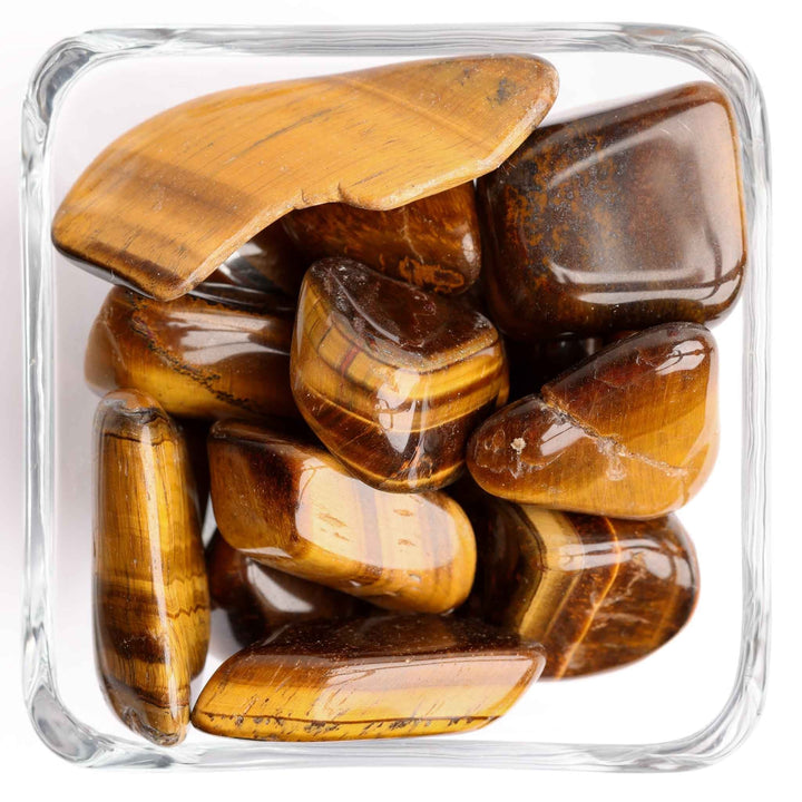 Yellow Tiger Eye Tumbled Stone