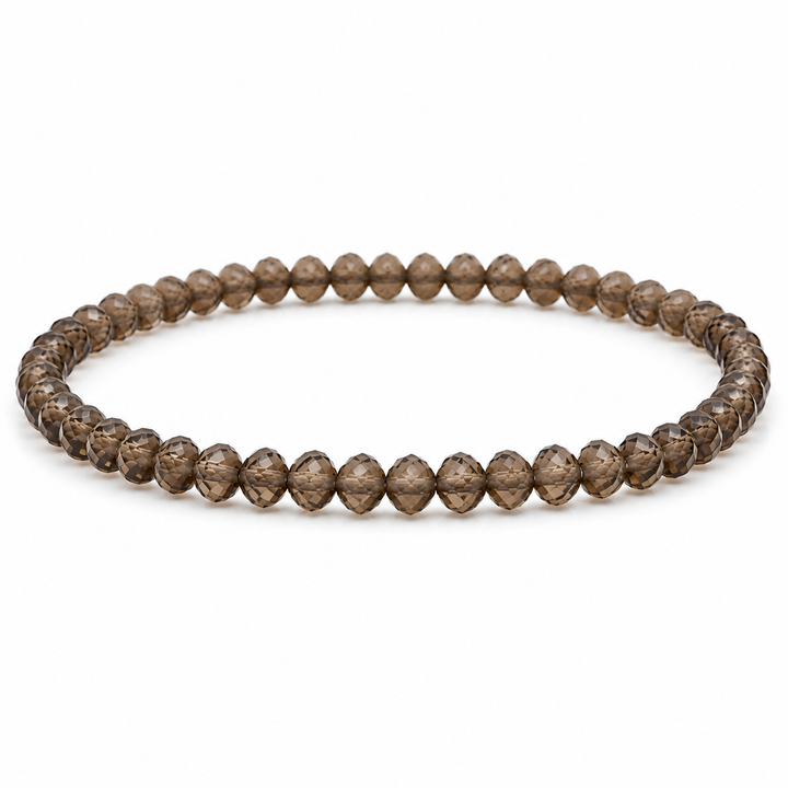 Smoky Quartz Beaded Bracelet