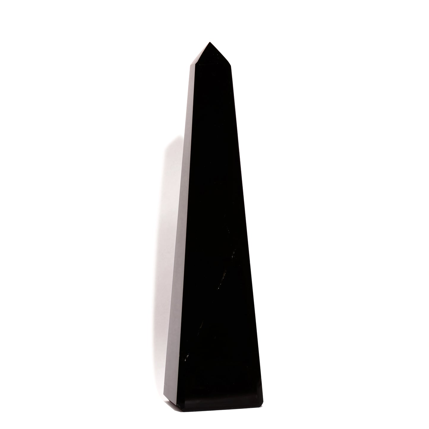 Obsidian Crystal Obelisk - Polished - Flat Base