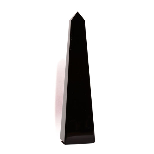 Obsidian Crystal Obelisk - Polished - Flat Base