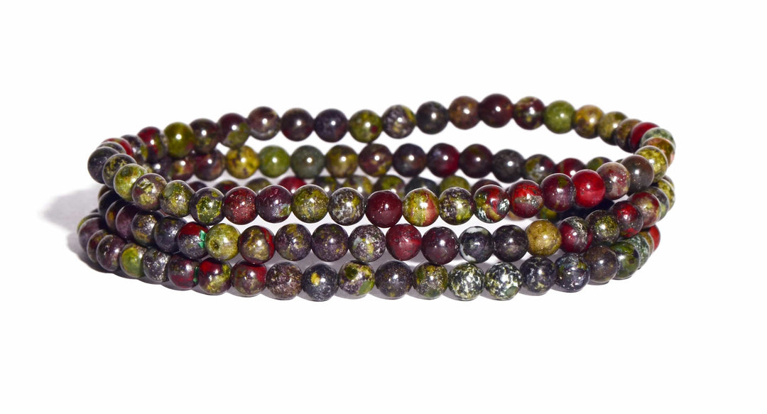 Dragon's Blood Beaded Bracelet - Small Beads