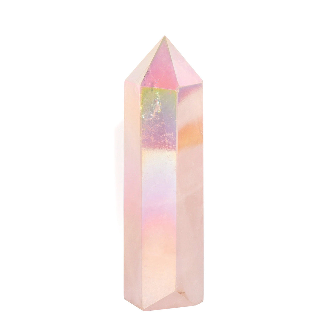 Buy Angel Aura Rose Quartz for the crystal of angelic connection.