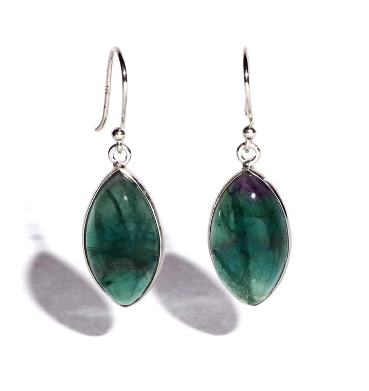 Fluorite Sterling Silver Earrings