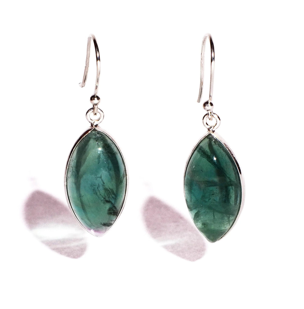 Fluorite Sterling Silver Earrings