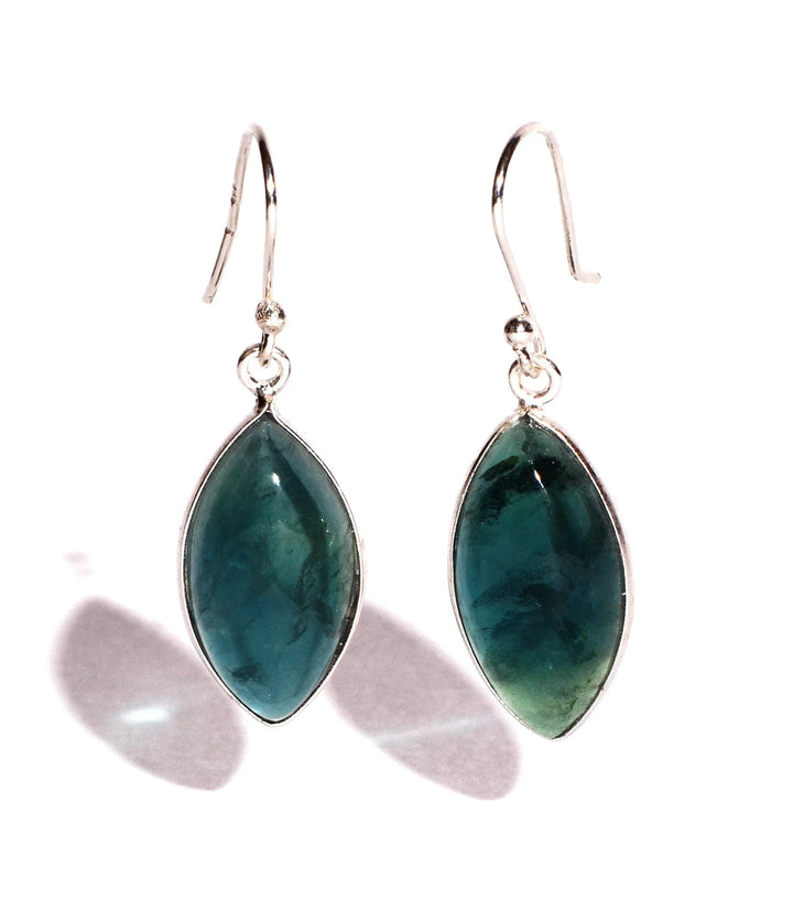 Fluorite Sterling Silver Earrings