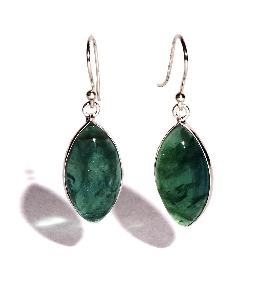 Fluorite Sterling Silver Earrings