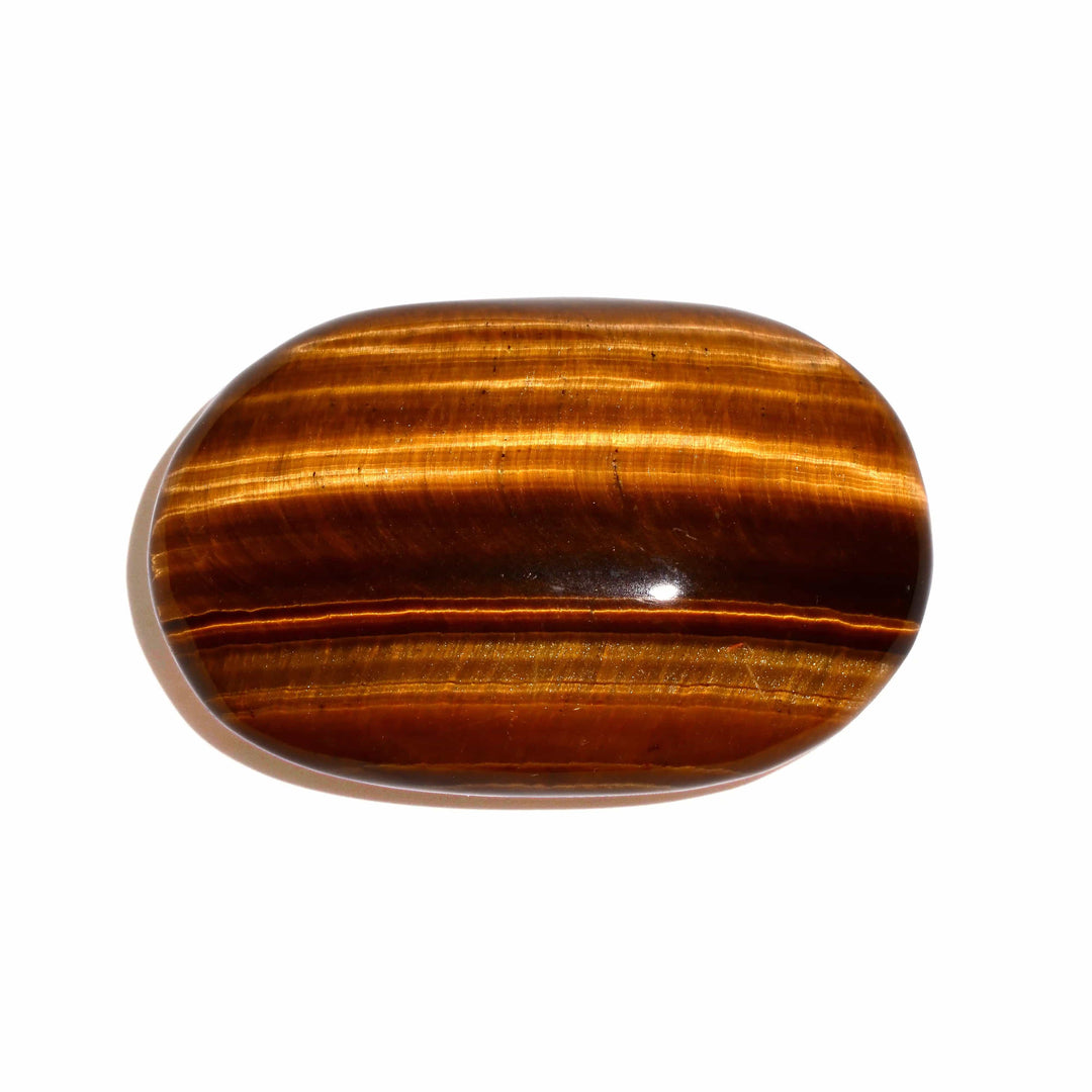 Tiger Eye Polished Palm Stone