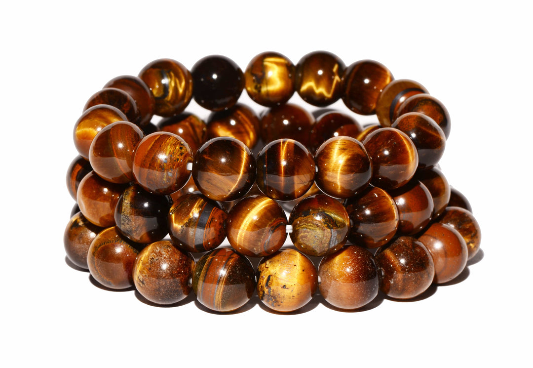 Tiger Eye Beaded Bracelet - Polished
