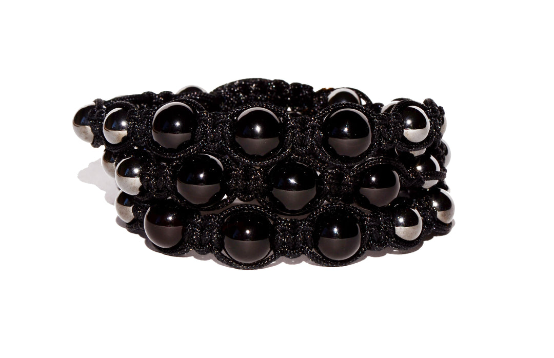 Onyx Corded Magnetic Bracelet