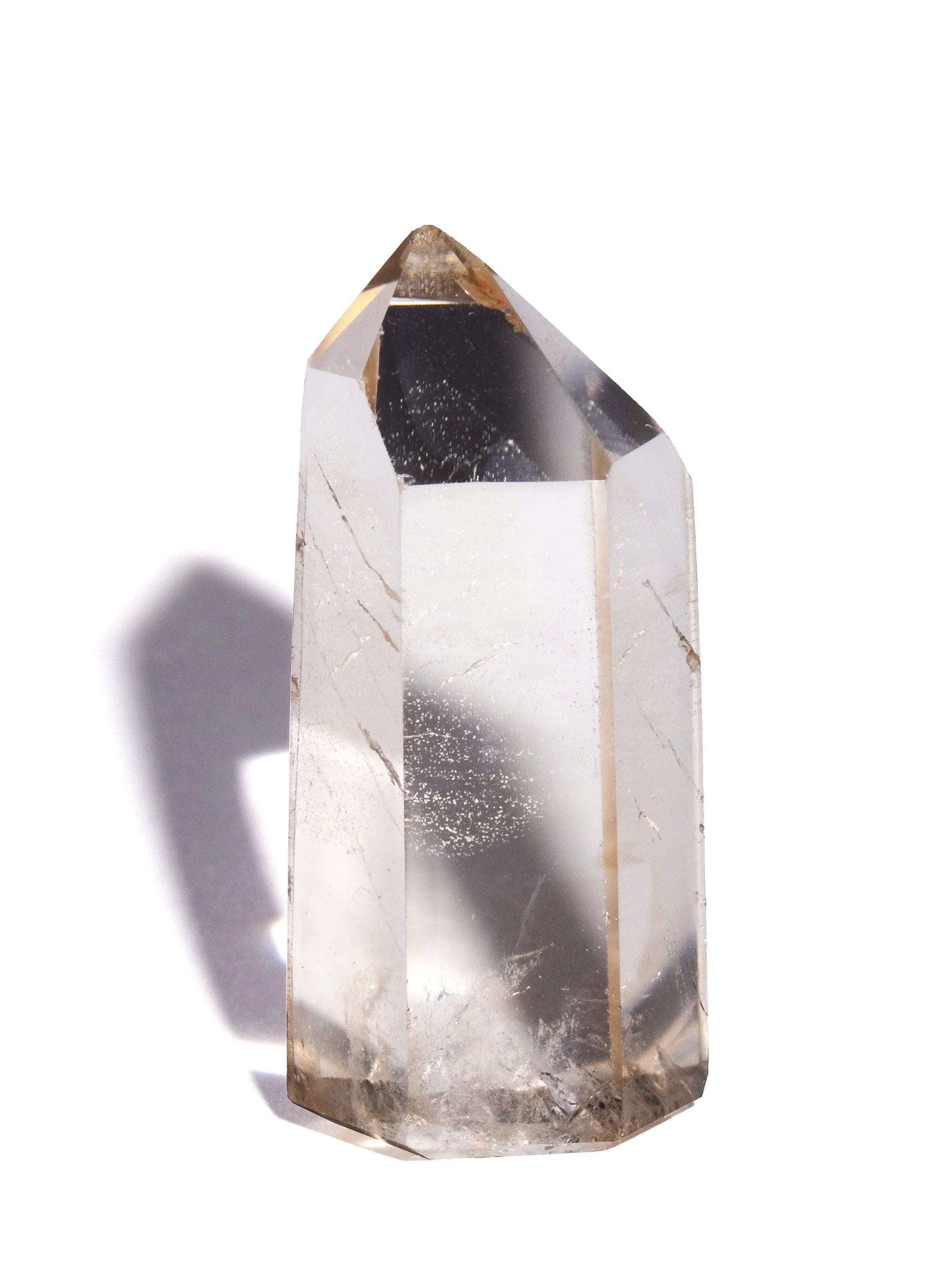 Clear Quartz Point - Flat Base - Polished