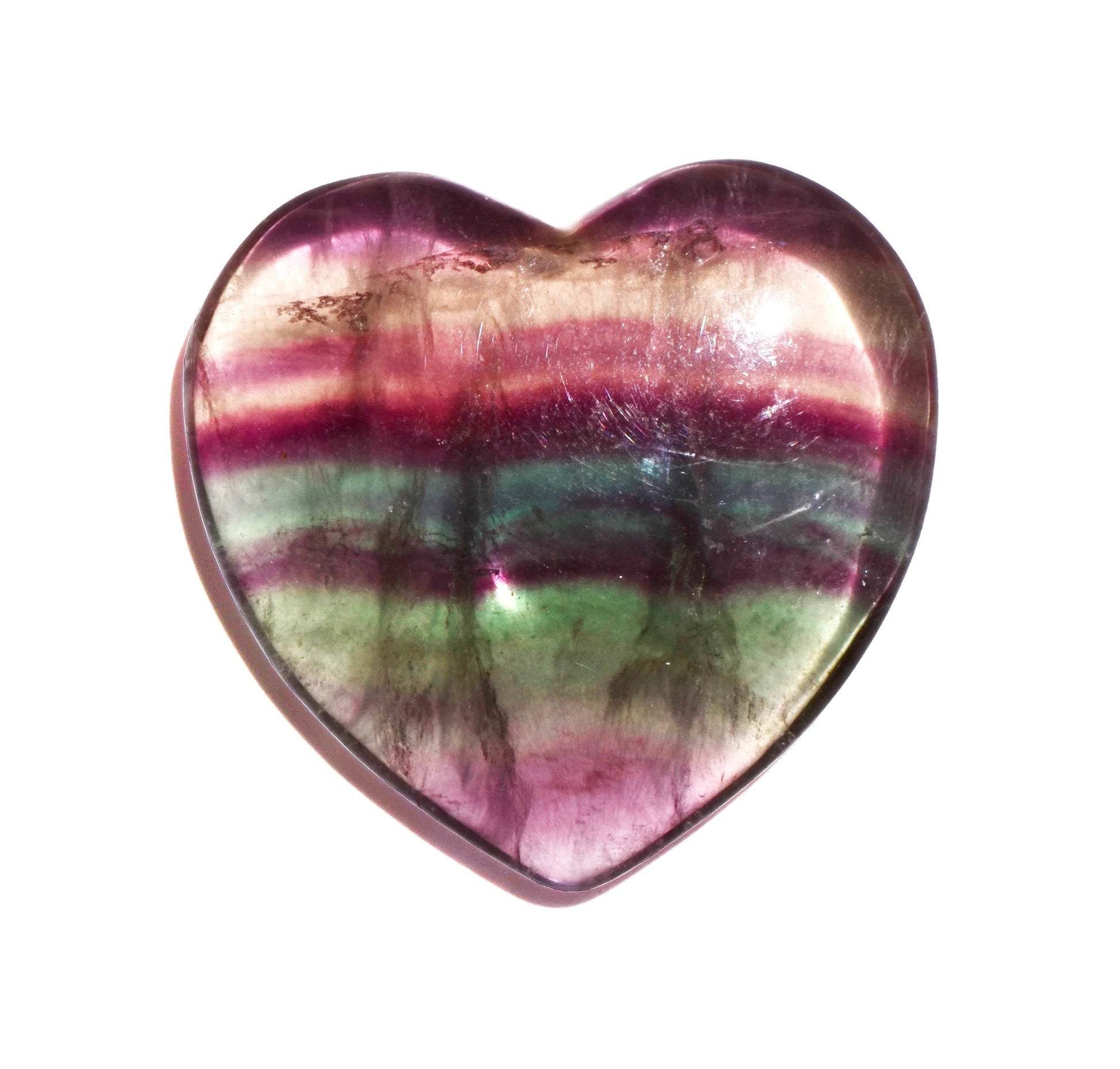 Fluorite Heart - Crystal Carving
