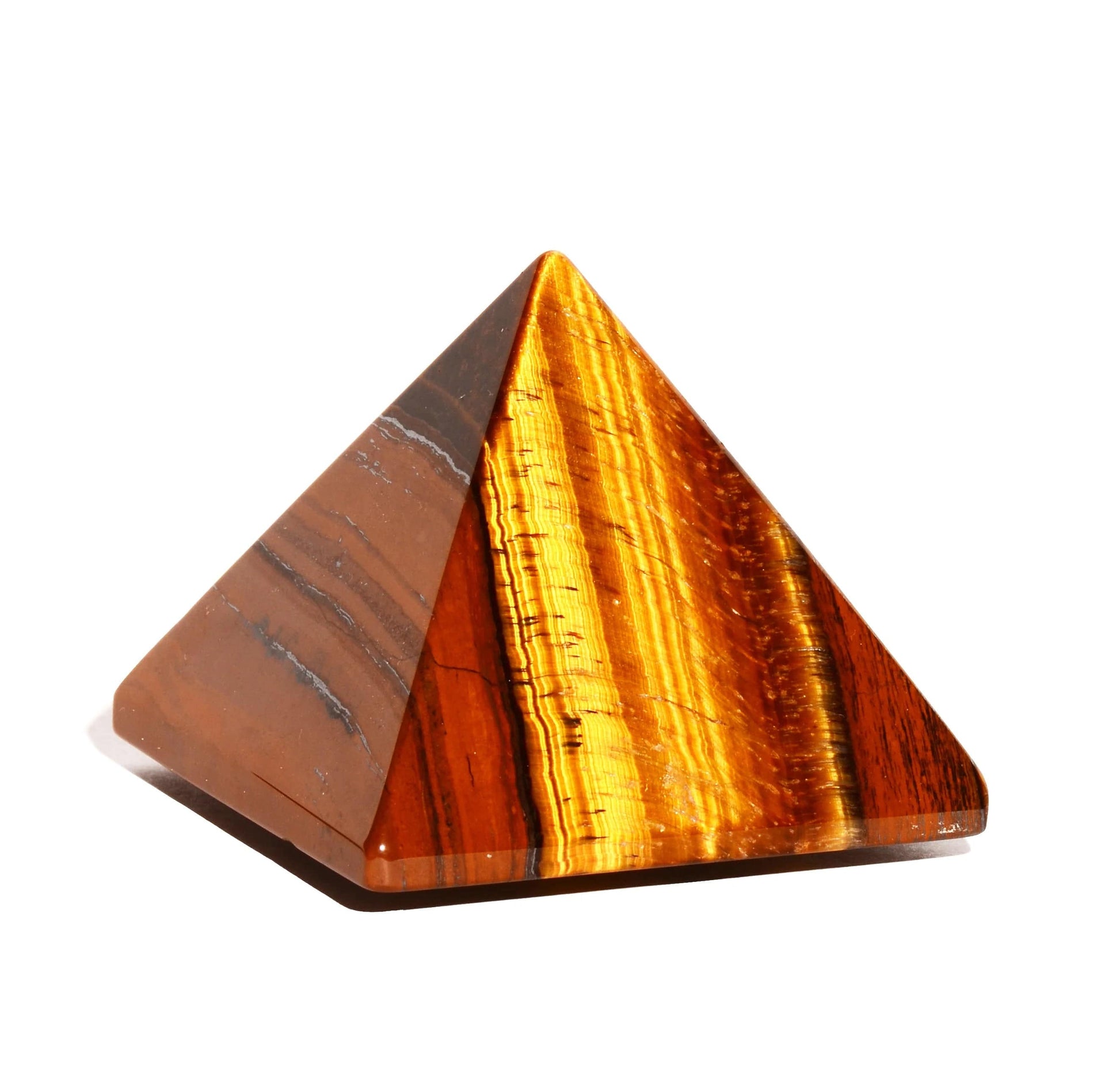 Tiger Eye - Pyramid Shape - Crystal Carving