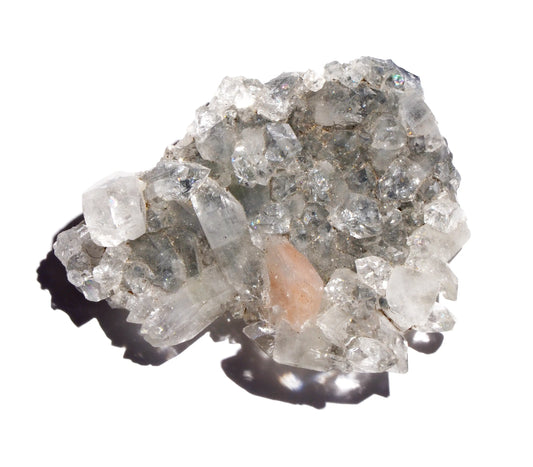 Apophylite Raw Crystal with Stilbite