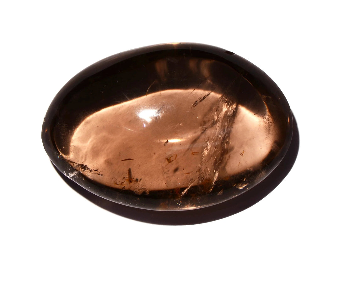 Smoky Quartz Palm Stone - Polished