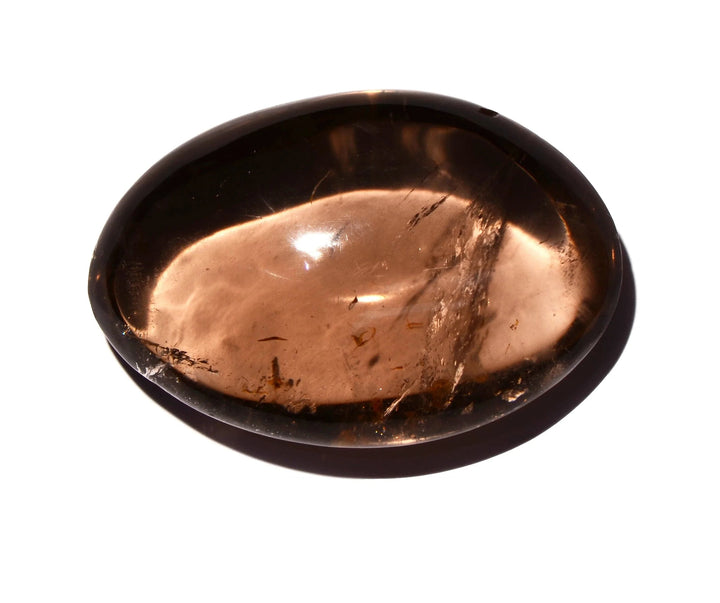 Smoky Quartz Palm Stone - Polished