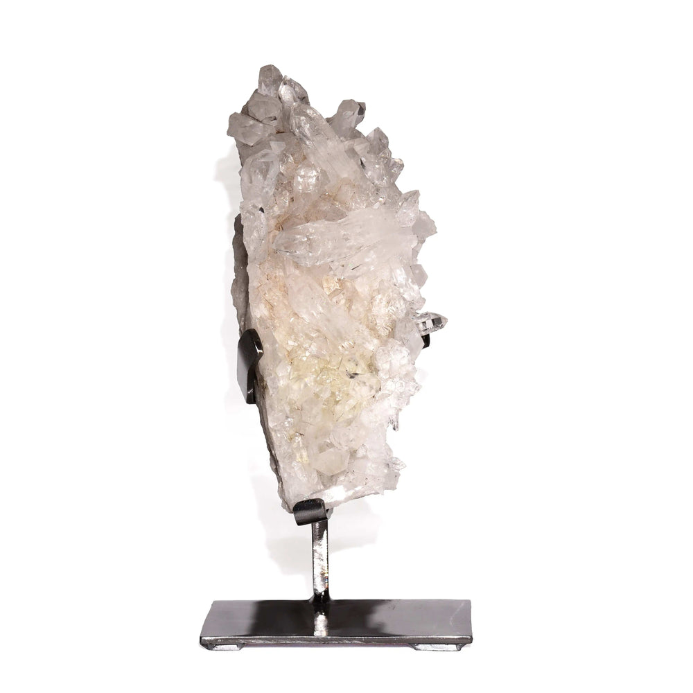 Clear Quartz Cluster on Custom Stand